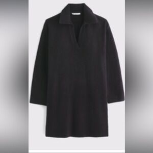 Abercrombie Long-Sleeve Collared Mini Sweater Dress